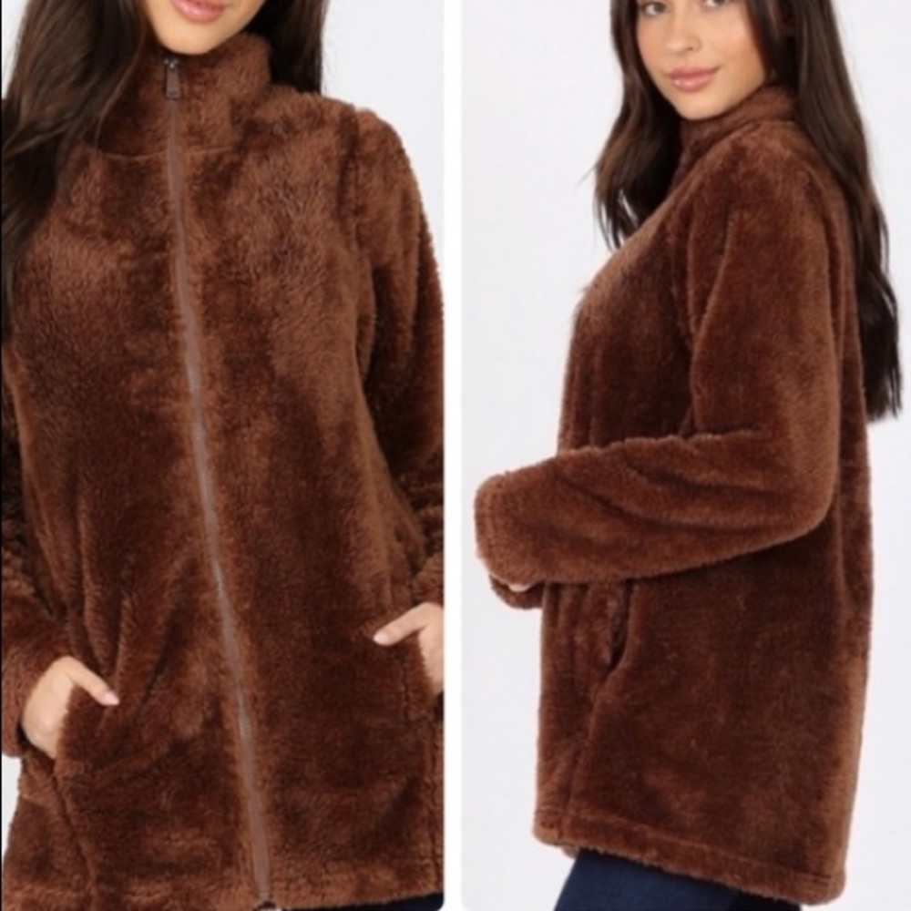 Faux Fur Jacket (1 XL Left) - Picture 3 of 7